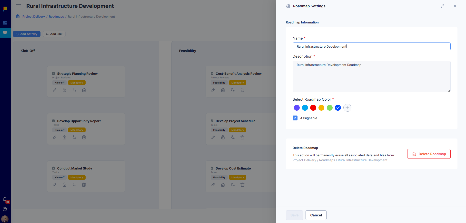 Priority update panel highlighted